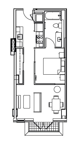 A2A Floor Plan at Madison House, Washington